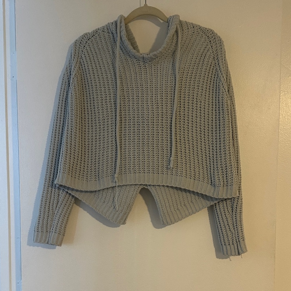 Miracle Light Gray Cowl Neck Sweater